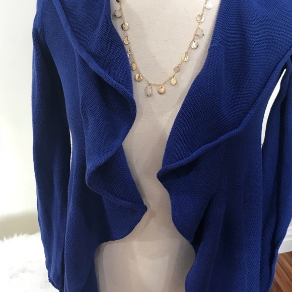 👗Ann Taylor Loft Outlet Navy Blue Cardigan - Picture 2 of 3